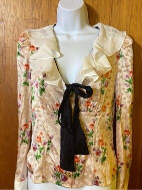 NWT Maeve floral button up